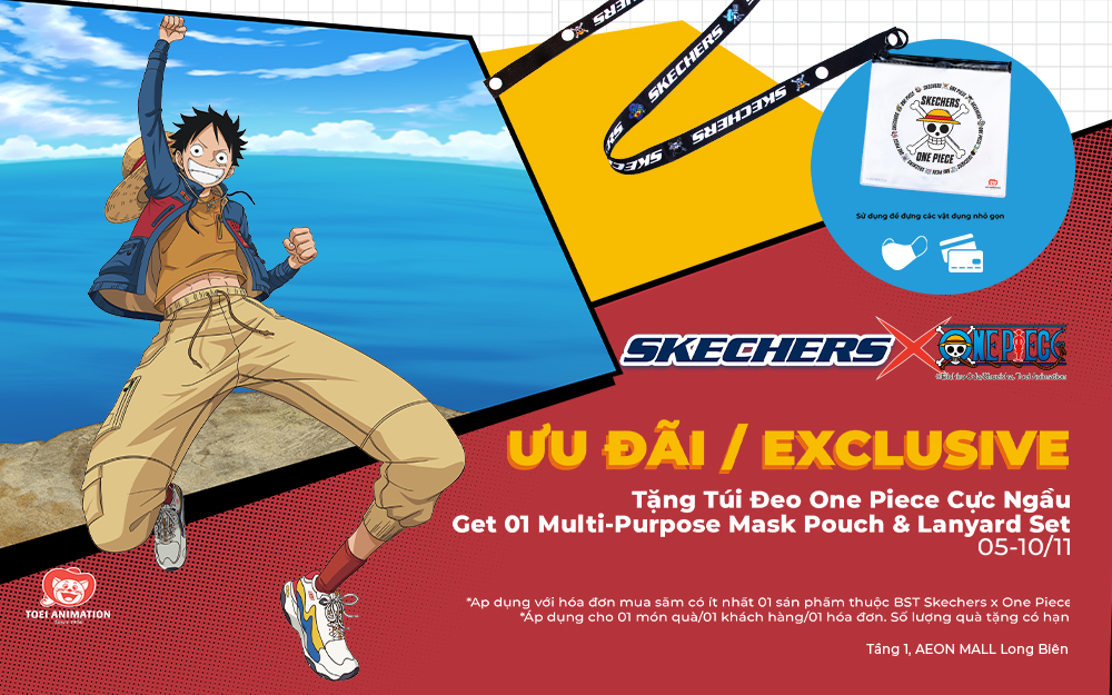 Skechers X One Piece Treasures Are On The Shelf Hunt Now Aeon Mall Long Bien