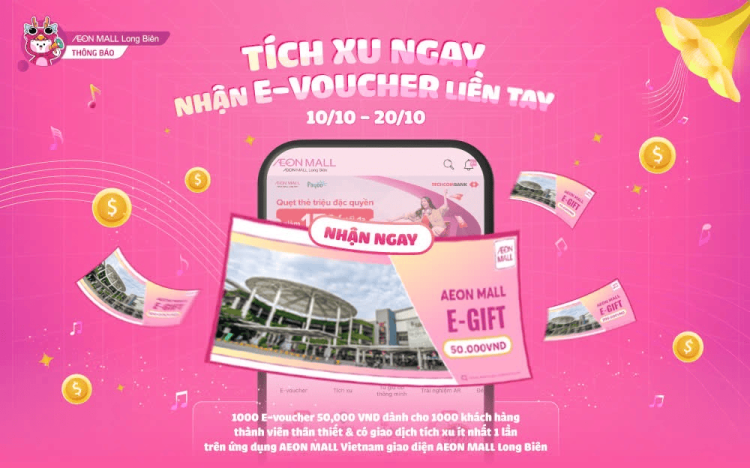 TÍCH XU NGAY, NHẬN E-VOUCHER LIỀN TAY