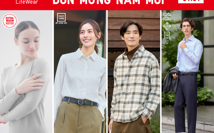 ĐÓN MỪNG NĂM MỚI CÙNG UNIQLO VỚI KHUYẾN MÃI CÓ HẠN TỪ 03 – 09.01.2025