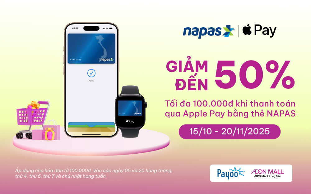 NAPAS APPLE PAY THÁNG 10