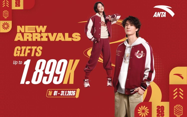 THÁNG 1 SẮM MỚI CẦU MAY, NHẬN NGAY QUÀ LỘC TỚI 1899K TẠI ANTA  