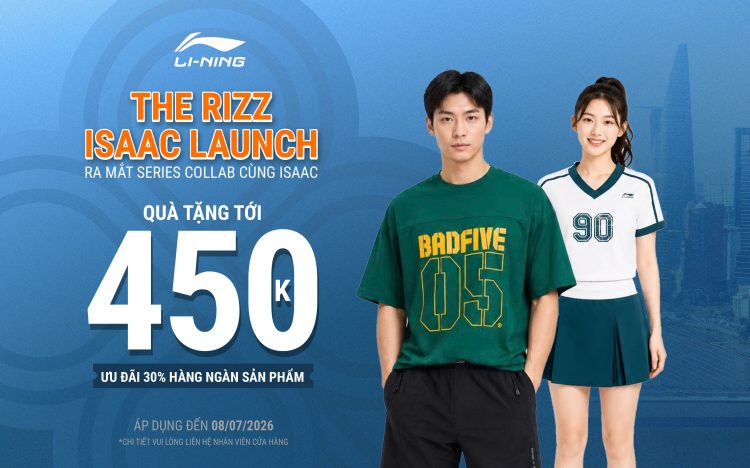 🎁 ƯU ĐÃI DÀNH RIÊNG CHO SERIES THE RIZZ KẾT HỢP VỚI NGHỆ SỸ ISAAC