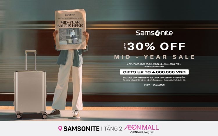 ⚡ Mid Year Sale – Tận hưởng Ưu đãi giữa năm đến 30% tại 𝐒𝐚𝐦𝐬𝐨𝐧𝐢𝐭𝐞  
