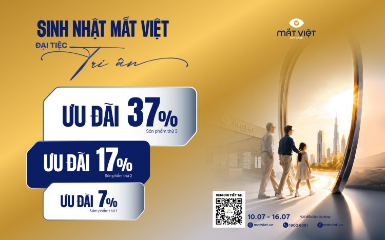 HÀNH TRÌNH TRI ÂN VỚI DẤU ẤN 37 NĂM – ƯU ĐÃI ĐẾN 37% TẠI MẮT VIỆT