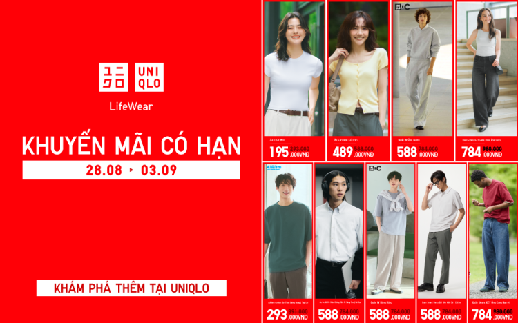 🔥UNIQLO SALE LỚN VỚI HÀNG LOẠT ƯU ĐÃI ĐÓN LỄ 